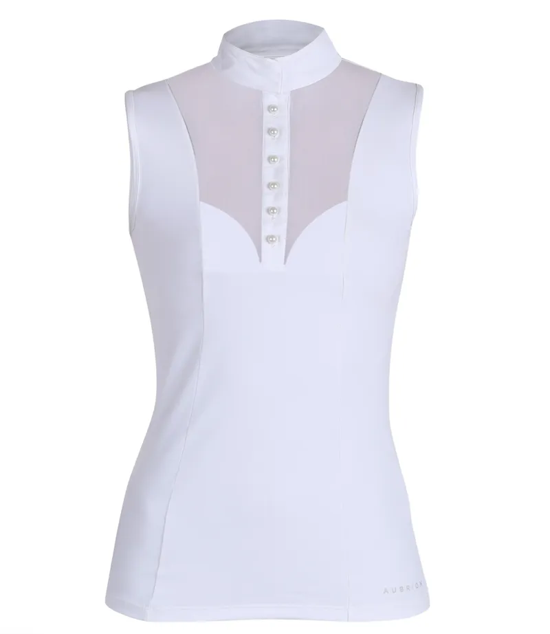 Aubrion Preston Show Shirt Young Rider White